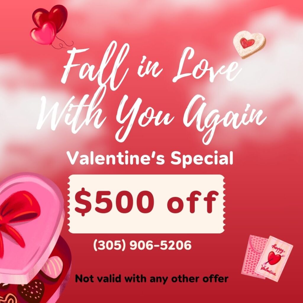 Valentine's sale $500 off plastic surgery